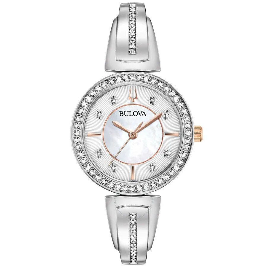 Bulova Women's Women's 30mm Quartz Watch and Necklace Set 98X126 sold by Ruumur