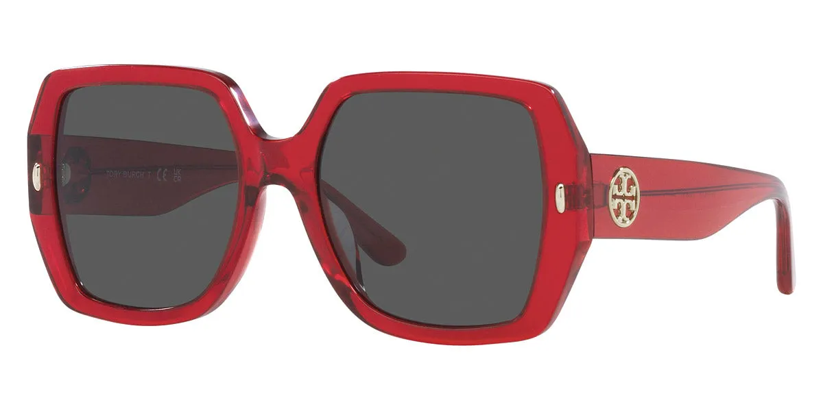 Tory Burch Women's 54mm Transparent Red Sunglasses TY7191U-193687-54 sold by Ruumur