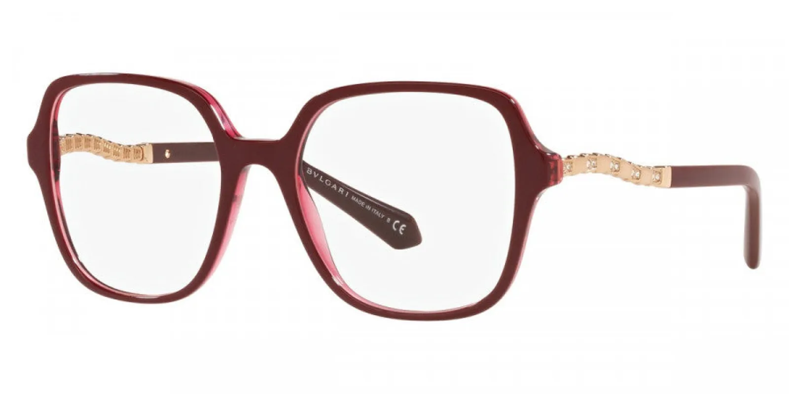Bulgari Women's 51mm Bordeaux On Transparent Opticals BV4201B-5469-51 sold by Ruumur