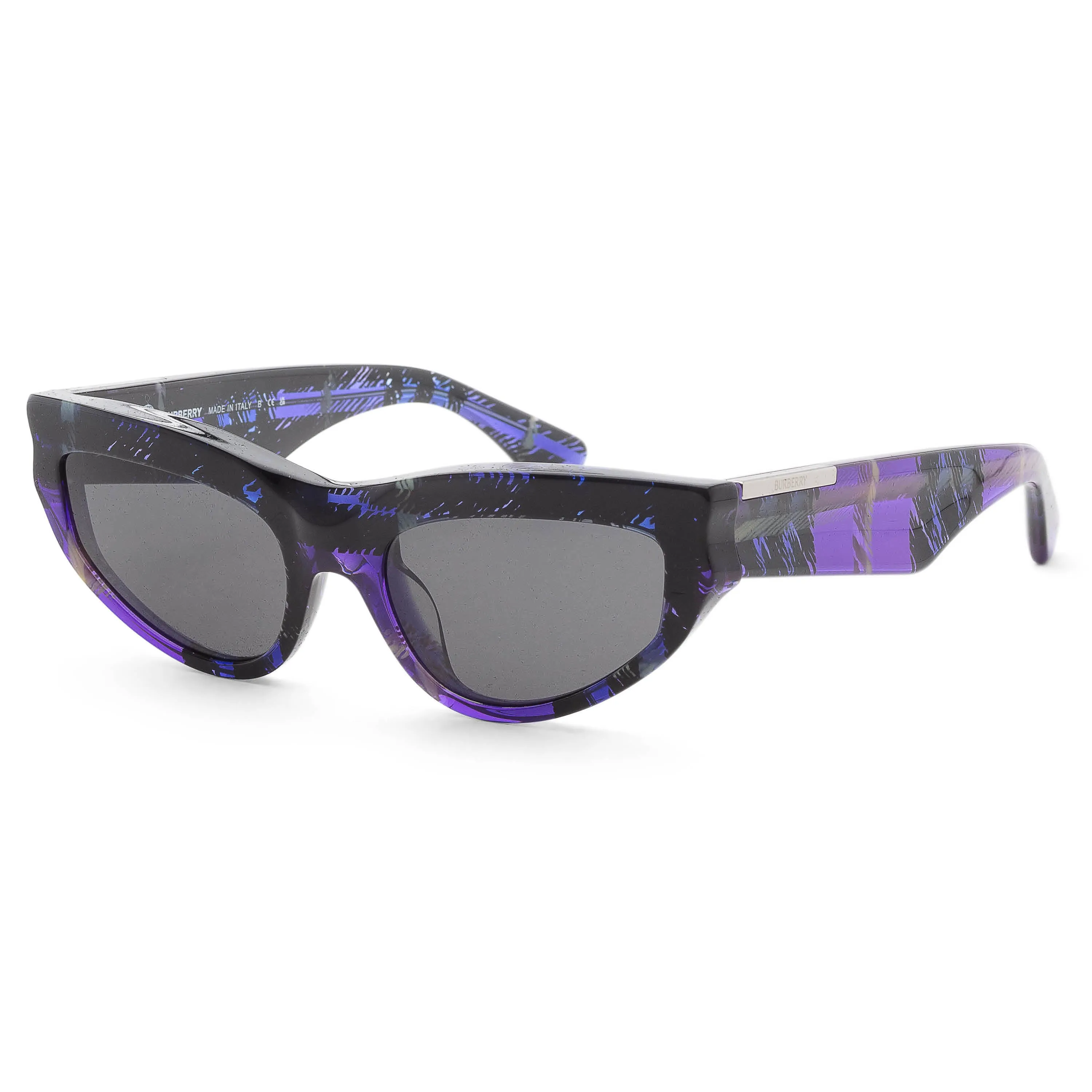 Burberry Women's 55mm Check Violet Sunglasses BE4425U-411387-55 sold by Ruumur