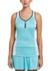 Grand Slam - Women's Color Block Tennis Tank Top with Zip sold by Ruumur