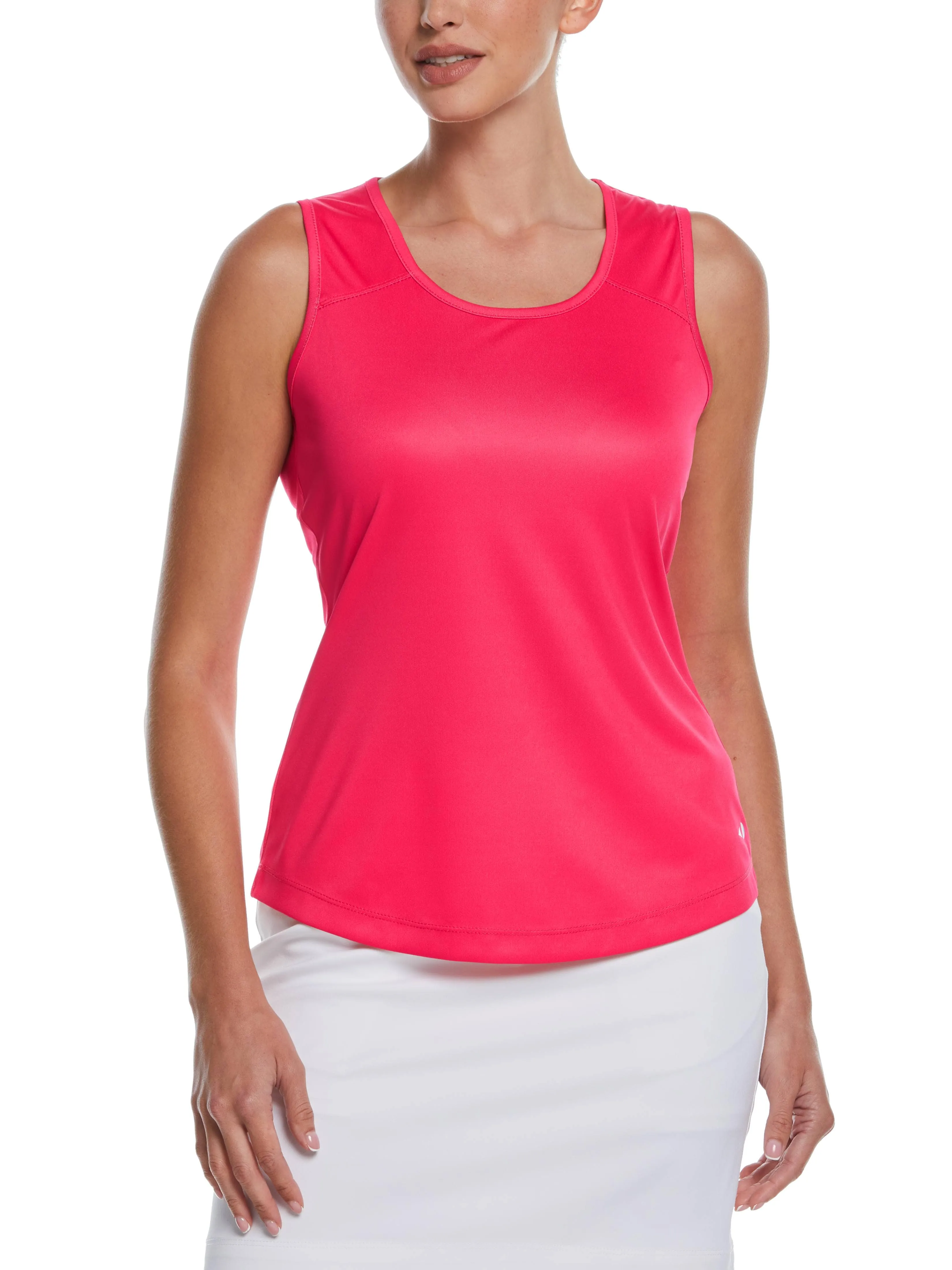 Grand Slam - Women's Solid Keyhole Tennis Tank Top sold by Ruumur