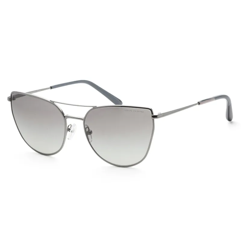 Armani Exchange Women's 56mm Shiny Gunmetal Sunglasses AX2045S-608511-56 sold by Ruumur