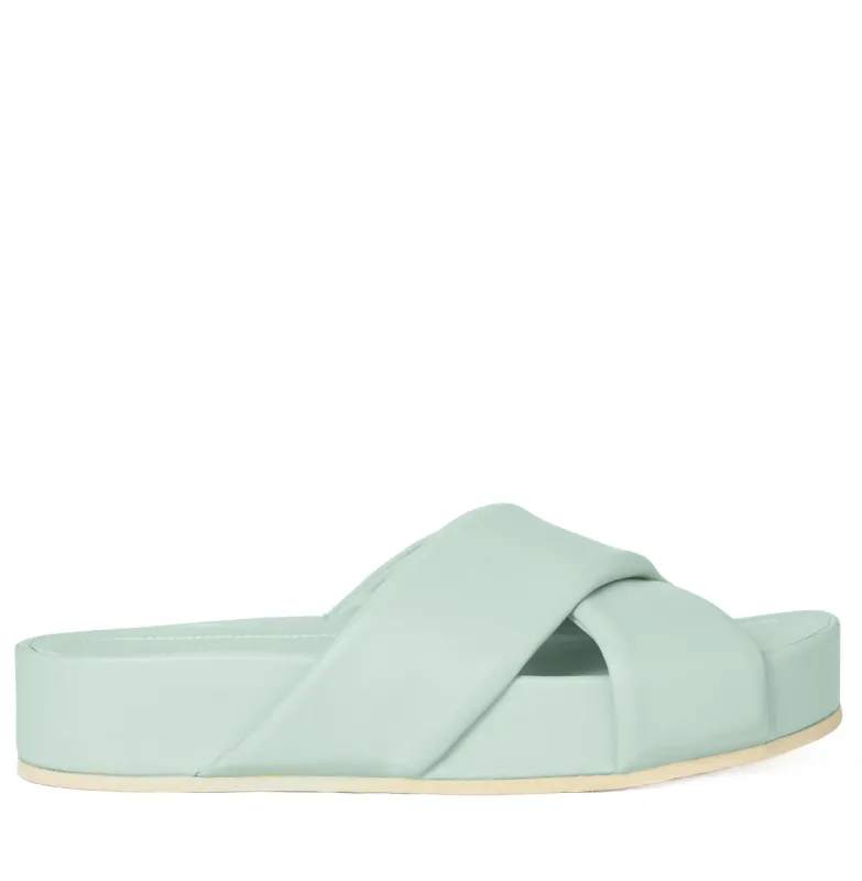 Harriet Light Green Leather sold by Ruumur