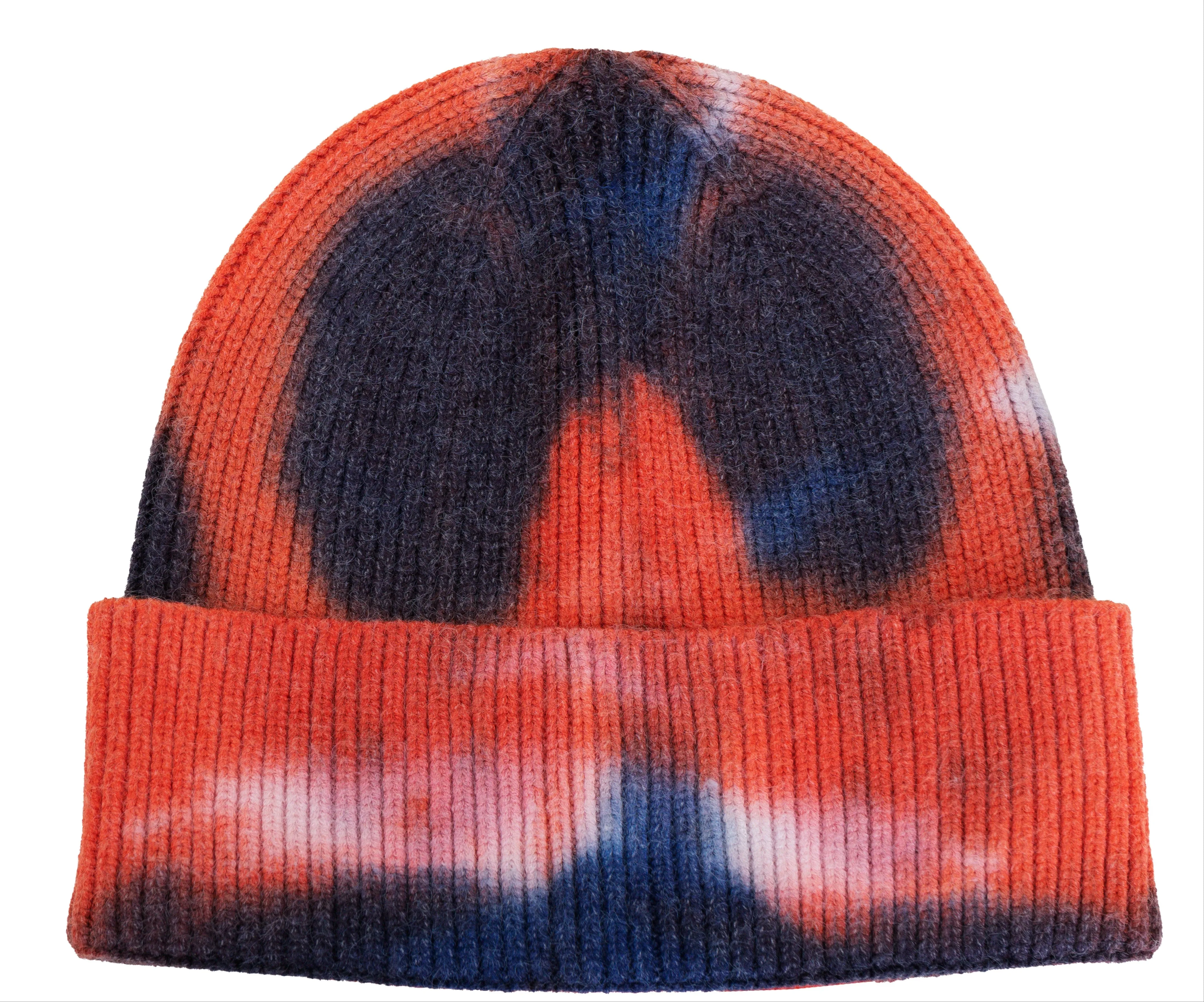 Rebecca and Rifka Knitted Tie-dye Beanie(BW-110-OG) sold by Ruumur