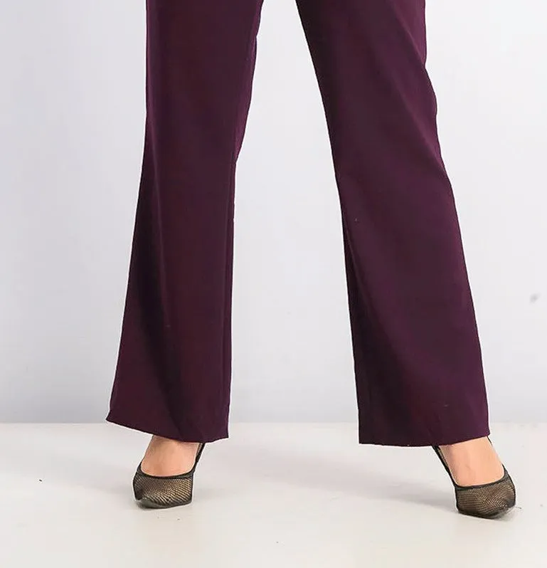 Calvin Klein Women's Modern Fit Trousers Purple Size 14 sold by Ruumur product image thumbnail 2