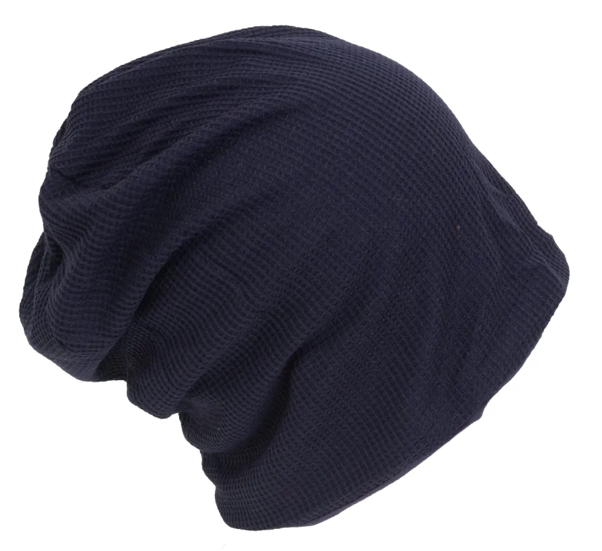 Rebecca and Rifka Waffle Beanie(BW-100-NV) sold by Ruumur