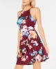 BCX Women's Floral Sleeveless Mini Fit Flare Dress Juniors Red Size 1 sold by Ruumur