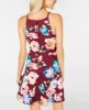 BCX Women's Floral Sleeveless Mini Fit Flare Dress Juniors Red Size 1 sold by Ruumur