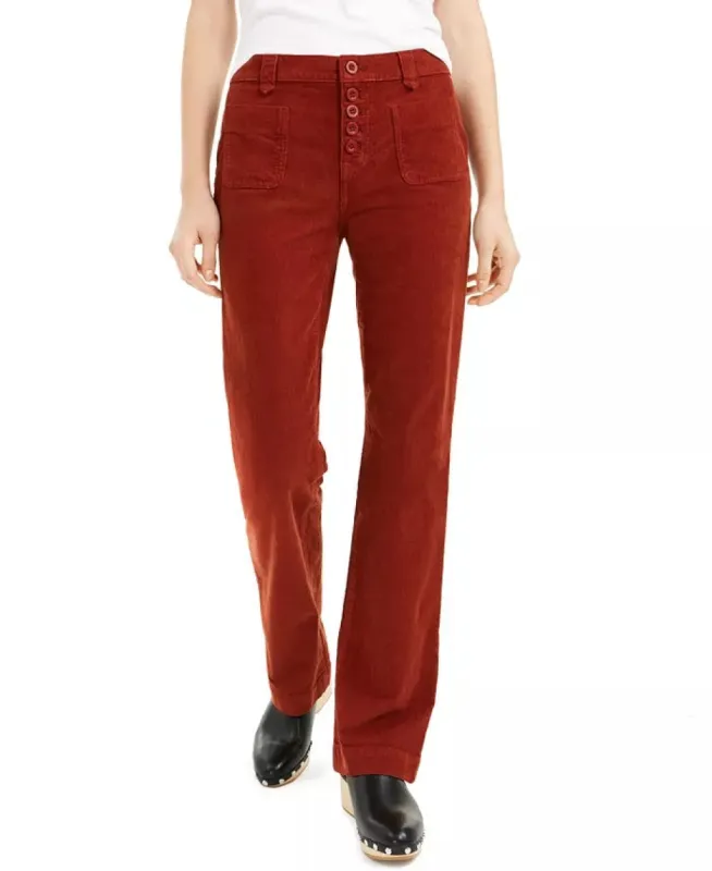 Lucky Brand Ava Corduroy Bootcut Jeans Red Size 25 sold by Ruumur