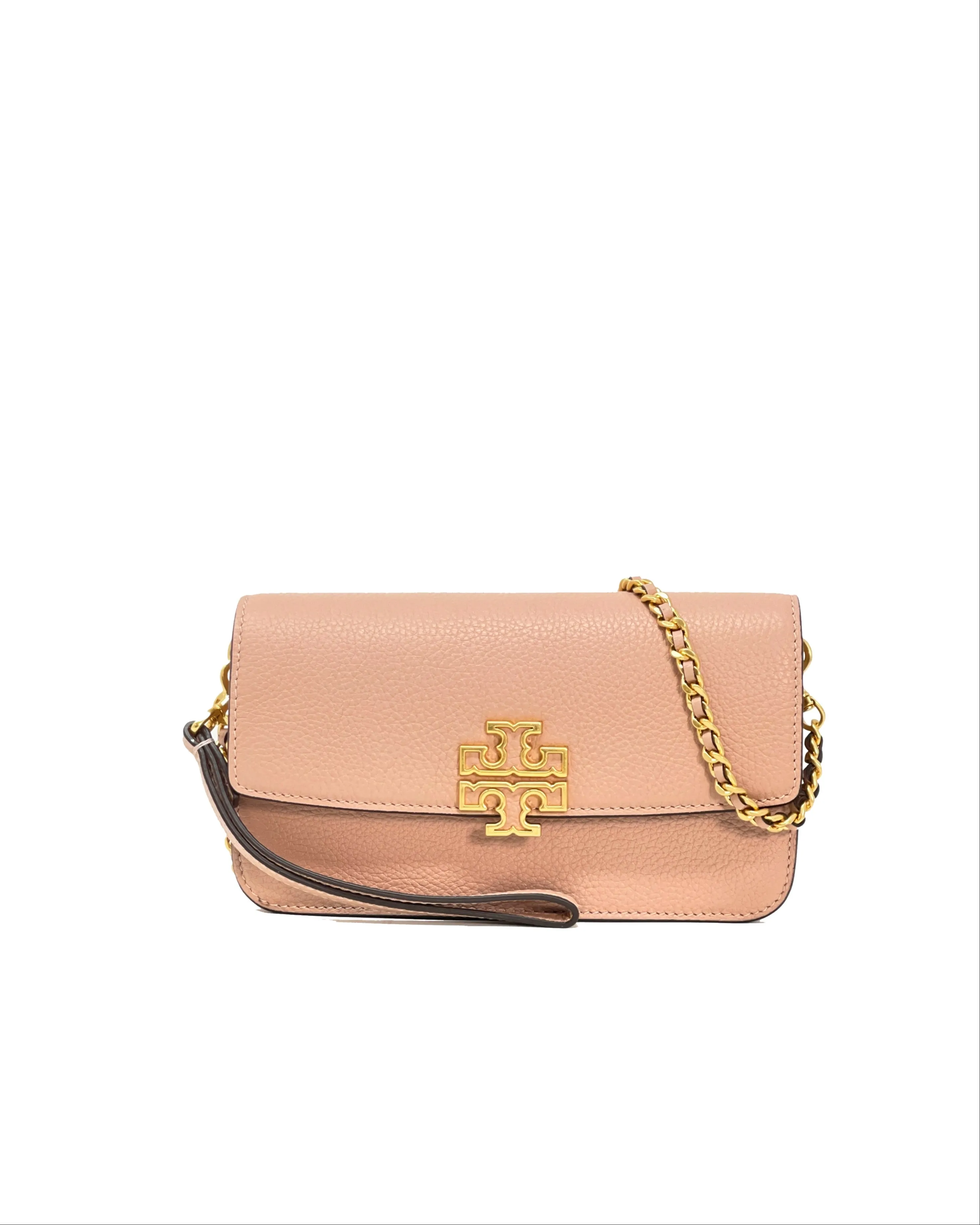 Tory Burch Light Meadowsweet Britten Chain Wallet With Wristlet sold by Ruumur