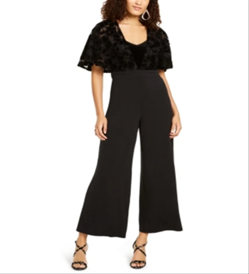 Thalia Sodi Women's Lace Mesh Surplice Jumpsuit Black Size X-Small sold by Ruumur