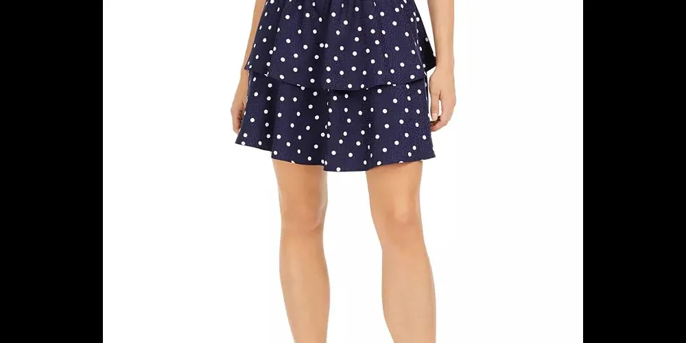 Maison Jules Women's Printed Tiered Skirt Navy Size Medium sold by Ruumur product image thumbnail 2