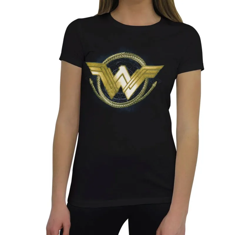 Wonder Woman Movie Golden Lasso Logo Women's T-Shirt sold by Ruumur