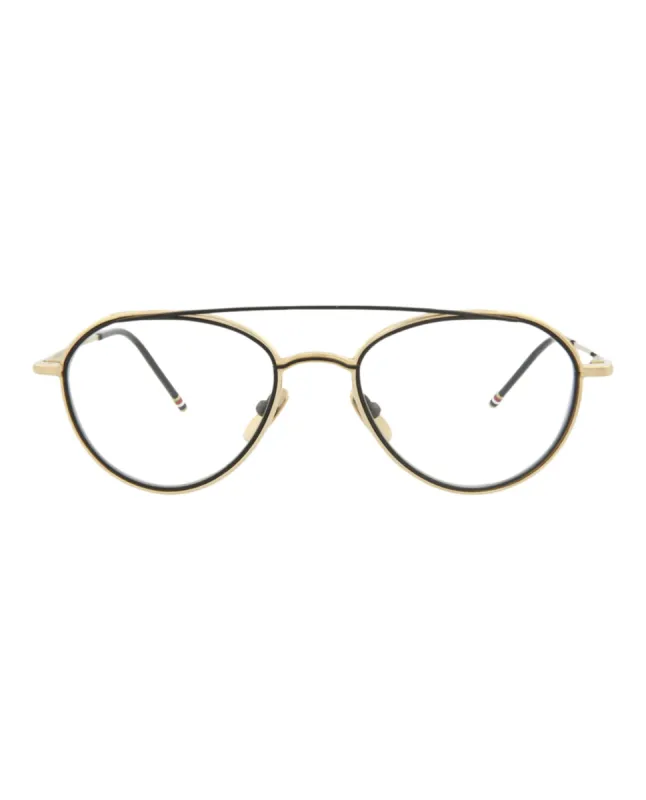 Thom Browne Novelty Optical, style # TB109-AGLDBLK53 sold by Ruumur