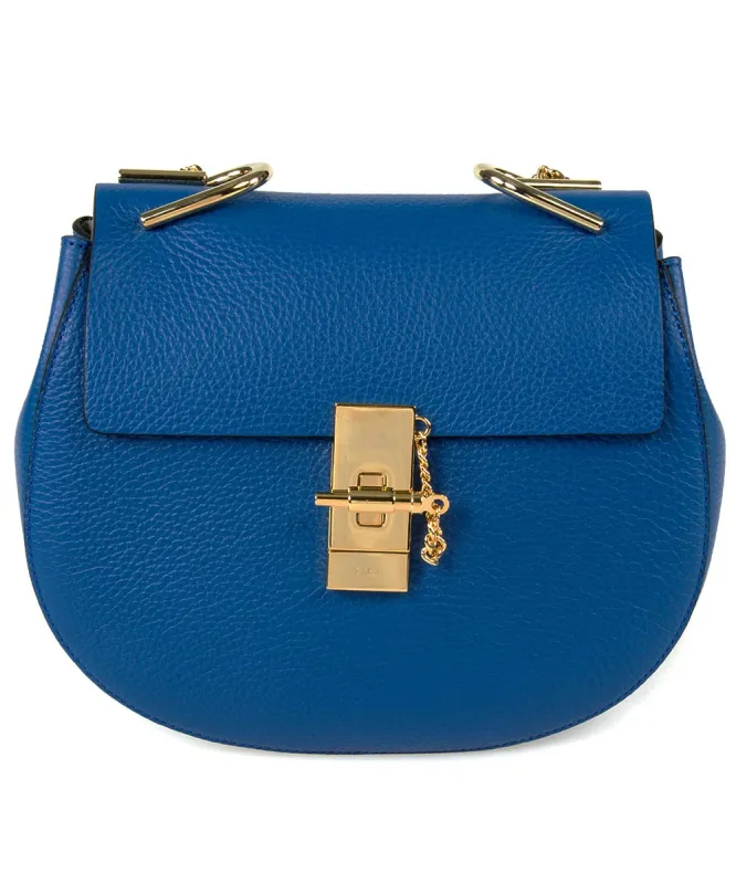 Chloe Drew Bag | Blue with Gold Hardware | Medium sold by Ruumur