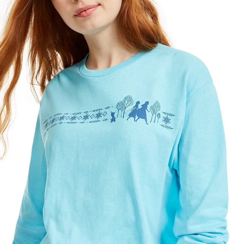 Mad Engine Women's Disney Juniors' Frozen Graphic T-Shirt Blue Size Small sold by Ruumur product image thumbnail 2