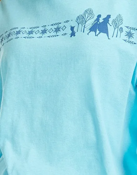 Mad Engine Women's Disney Juniors' Frozen Graphic T-Shirt Blue Size Small sold by Ruumur product image thumbnail 3