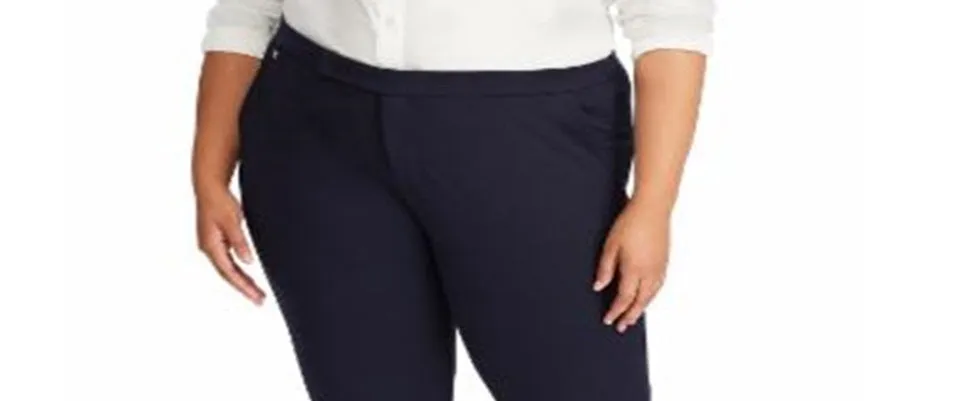 Ralph Lauren Women's Plus Stretch Ponte Pants Blue Size 1X sold by Ruumur product image thumbnail 2