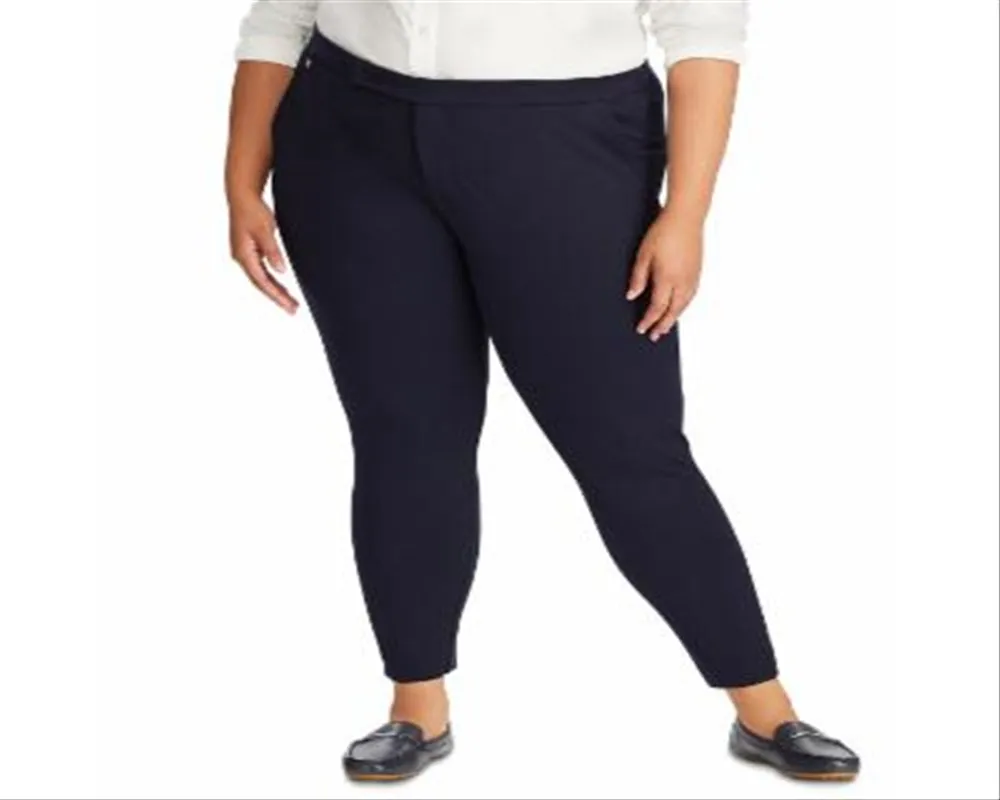 Ralph Lauren Women's Plus Stretch Ponte Pants Blue Size 1X sold by Ruumur