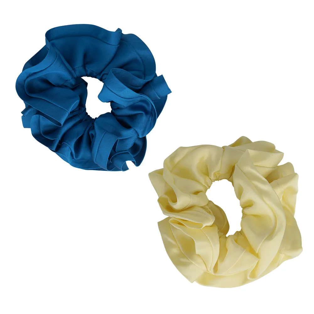 SATIN TRIM SCRUNCHIES 2 PACK sold by Ruumur