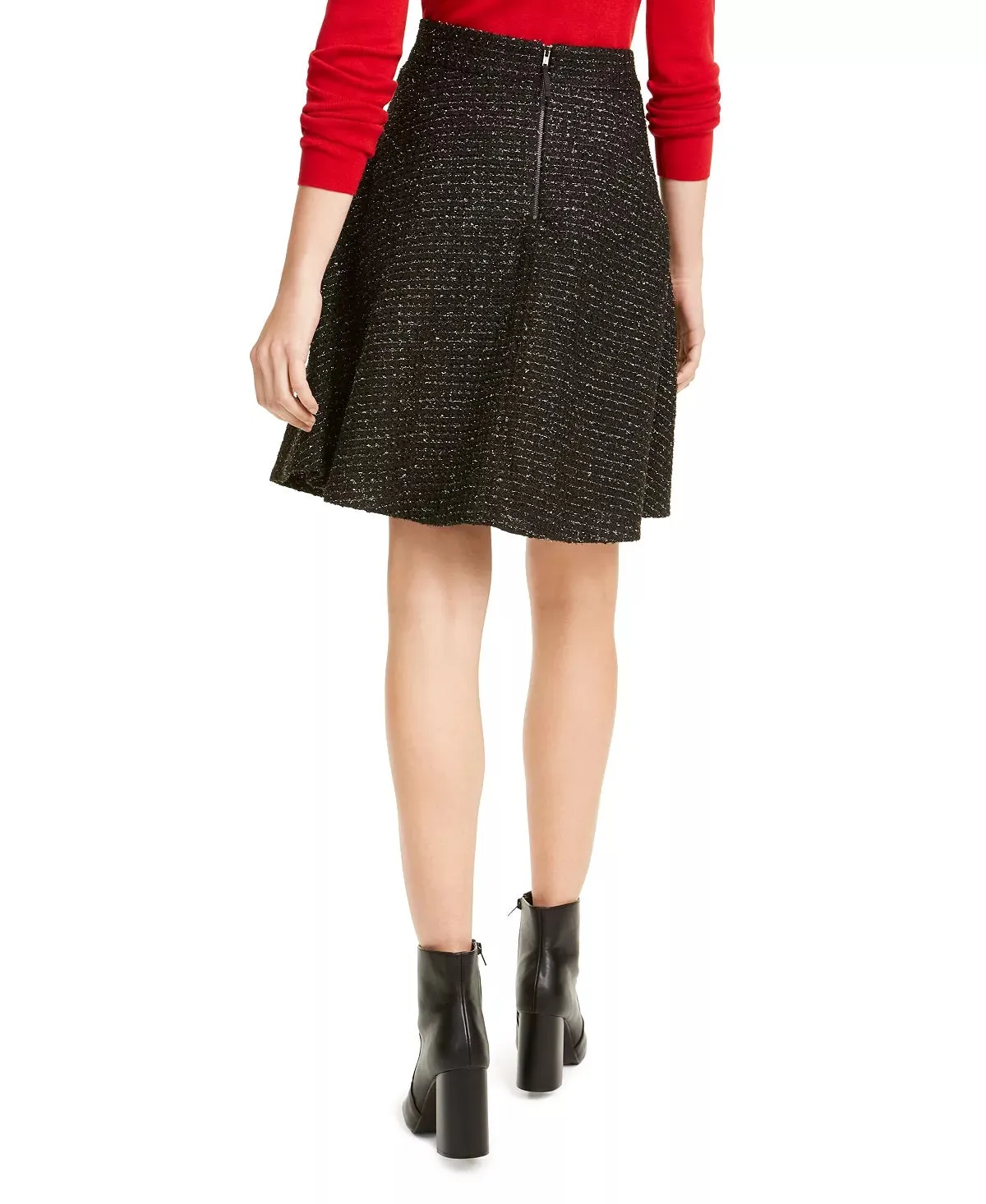 Maison Jules Women's Tweed A Line Skirt Black Size 12 sold by Ruumur product image thumbnail 2