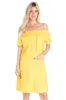 Women's Guayabera Dress Sexy Off Shoulder Linen Blend Button Down sold by Ruumur
