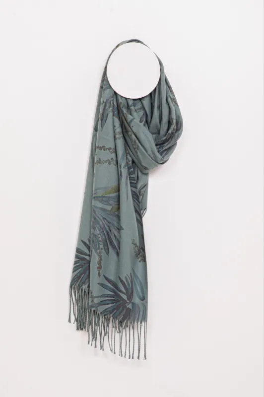 di firenze Soft Fee Leaf Print Pashmina sold by Ruumur