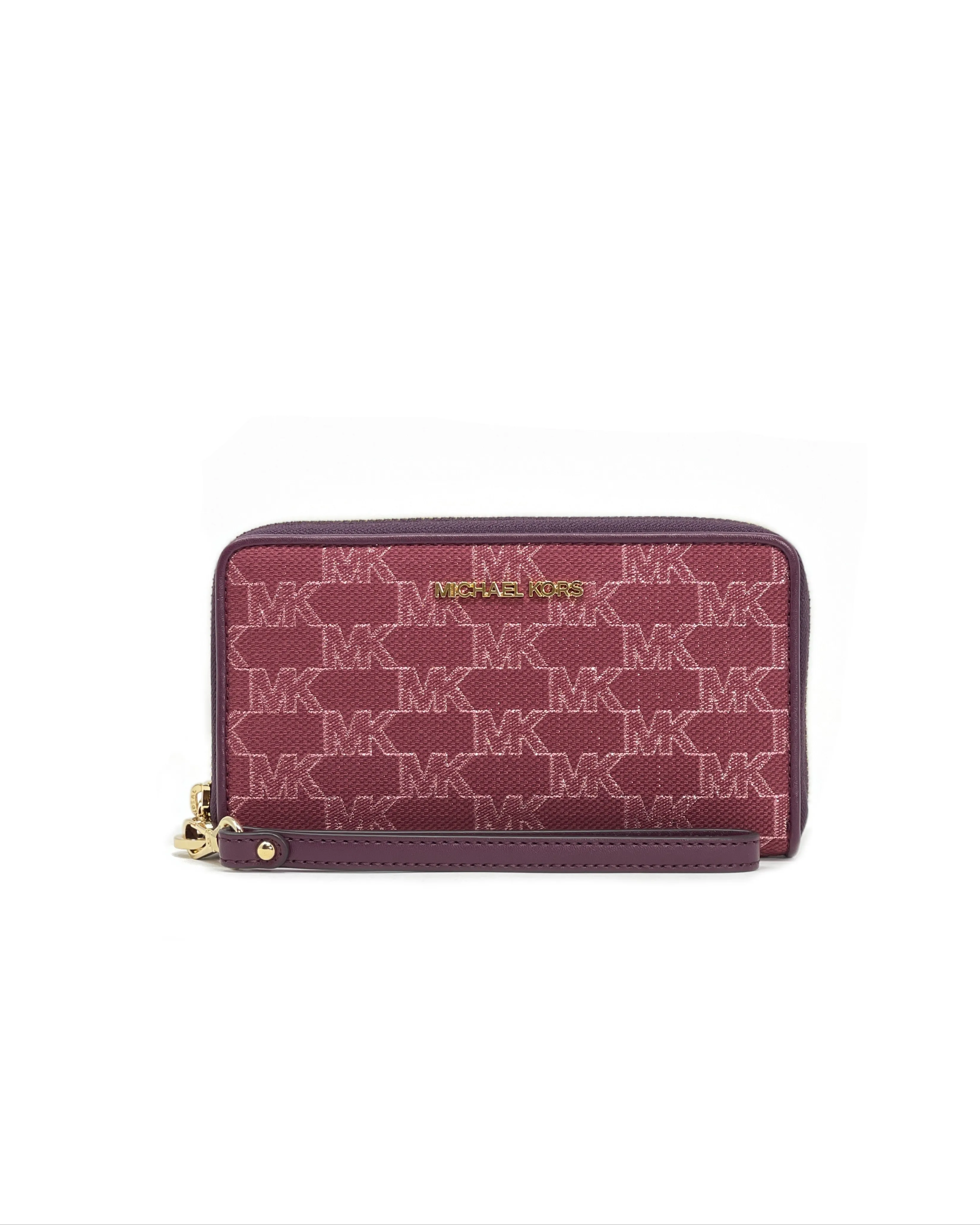 Michael Kors Jet Set Travel Logo Jacquard Wallet sold by Ruumur