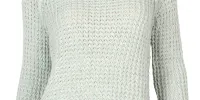 American Rag Women's Lace up Sleeves Pullover Sweater Blue Size XX-Large sold by Ruumur