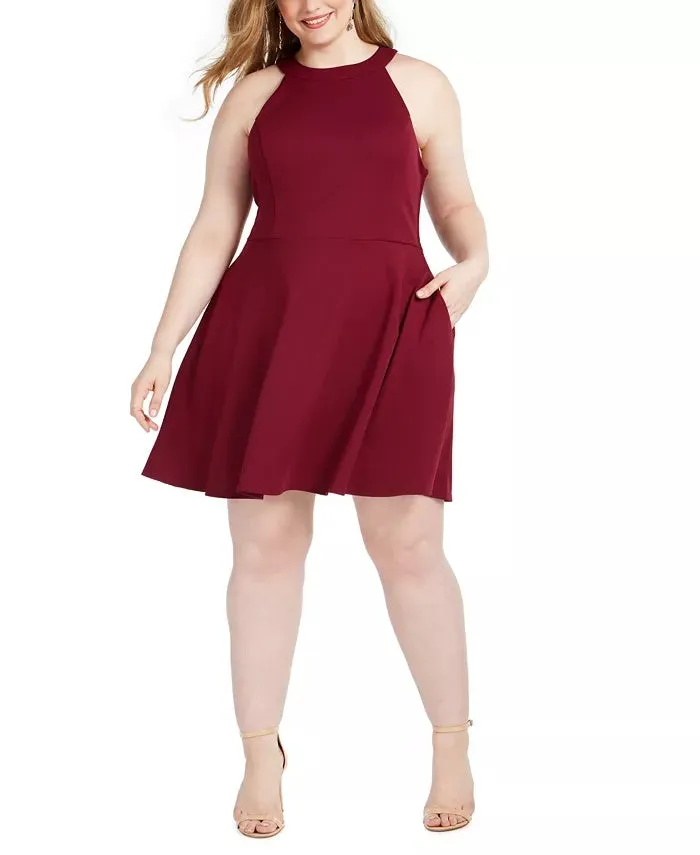 Speechless Women's Trendy Plus Size Bow-Back A-Line Dress Purple Size Square 18 sold by Ruumur