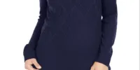 Tommy Hilfiger Women's Cable Knit Sweater Blue Size Large sold by Ruumur