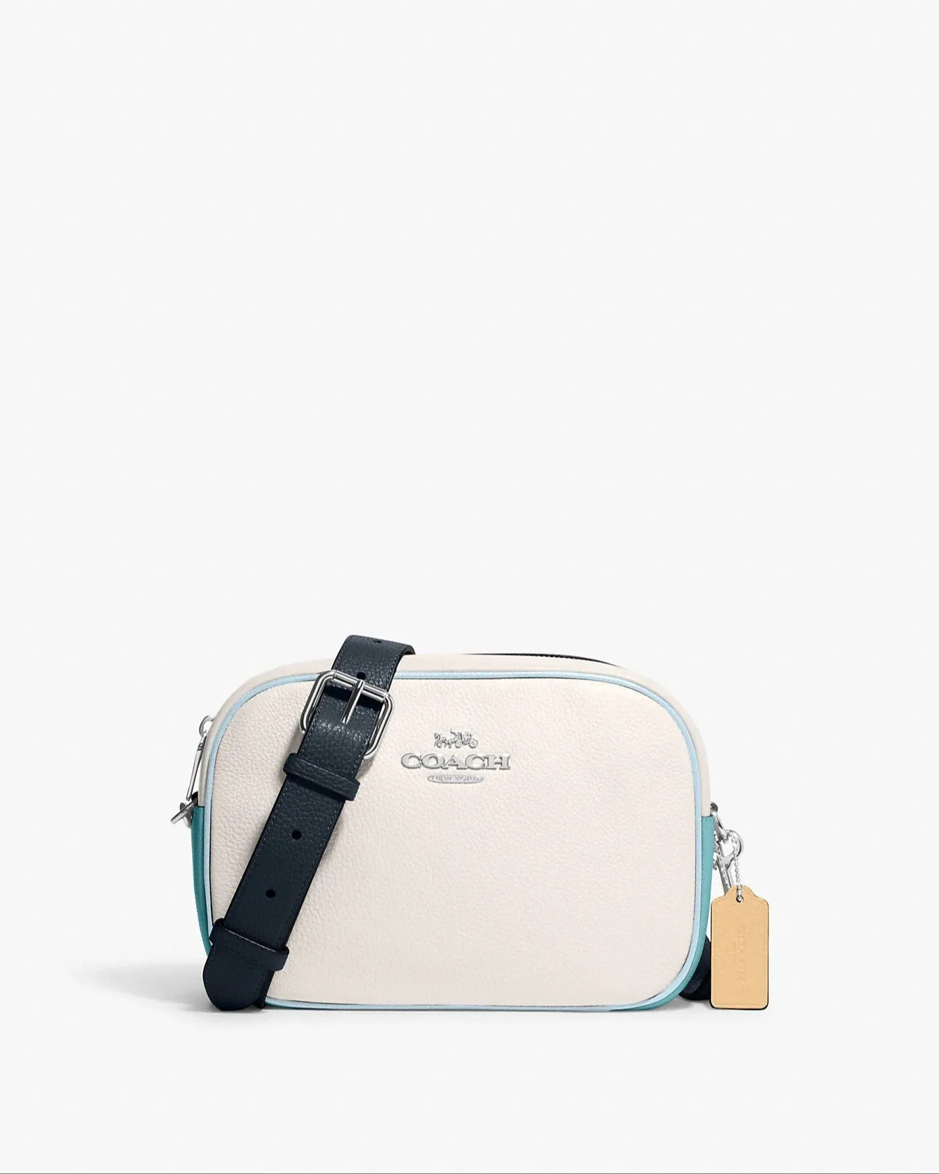 Coach Women's Chalk & Midnight Navy Multi Jamie Camera Bag In Colorblock sold by Ruumur