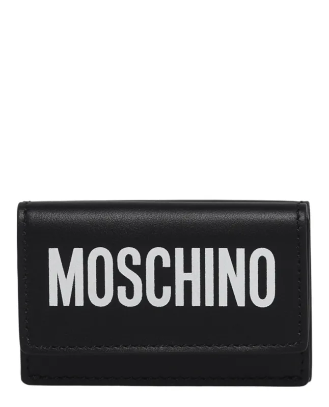 Moschino Logo Leather Wallet sold by Ruumur