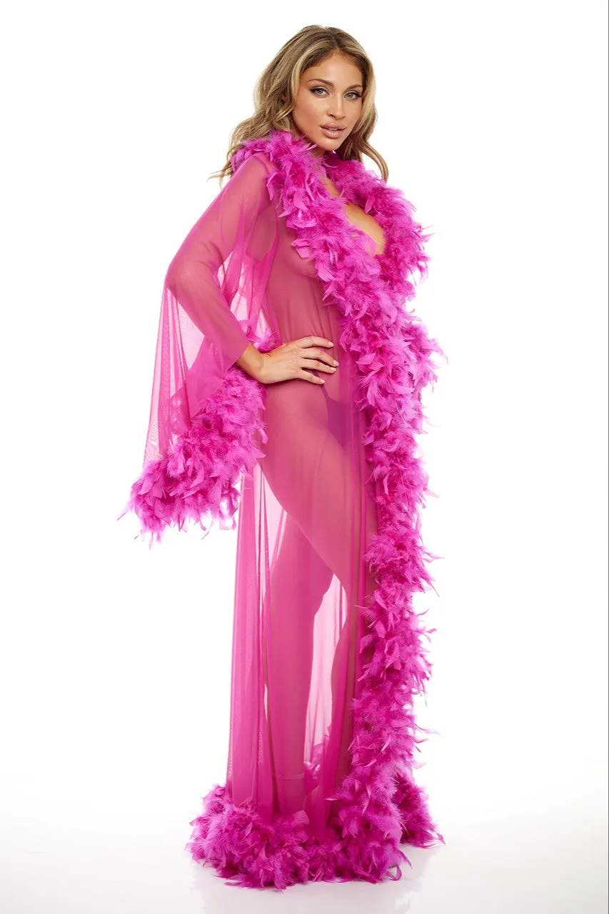 Oh La La Cheri ABBY FEATHER LONG ROBE sold by Ruumur product image thumbnail 2