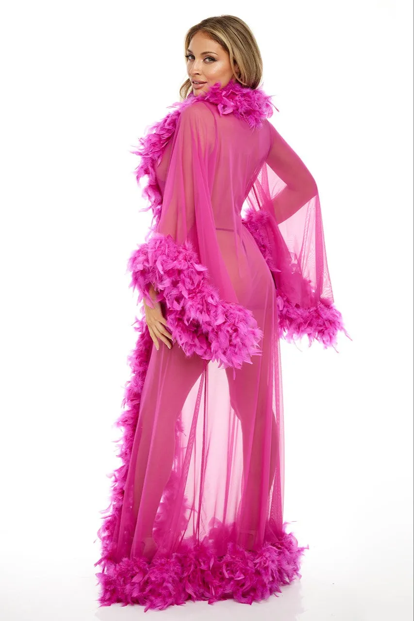 Oh La La Cheri ABBY FEATHER LONG ROBE sold by Ruumur product image thumbnail 3
