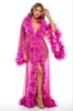 Oh La La Cheri ABBY FEATHER LONG ROBE sold by Ruumur