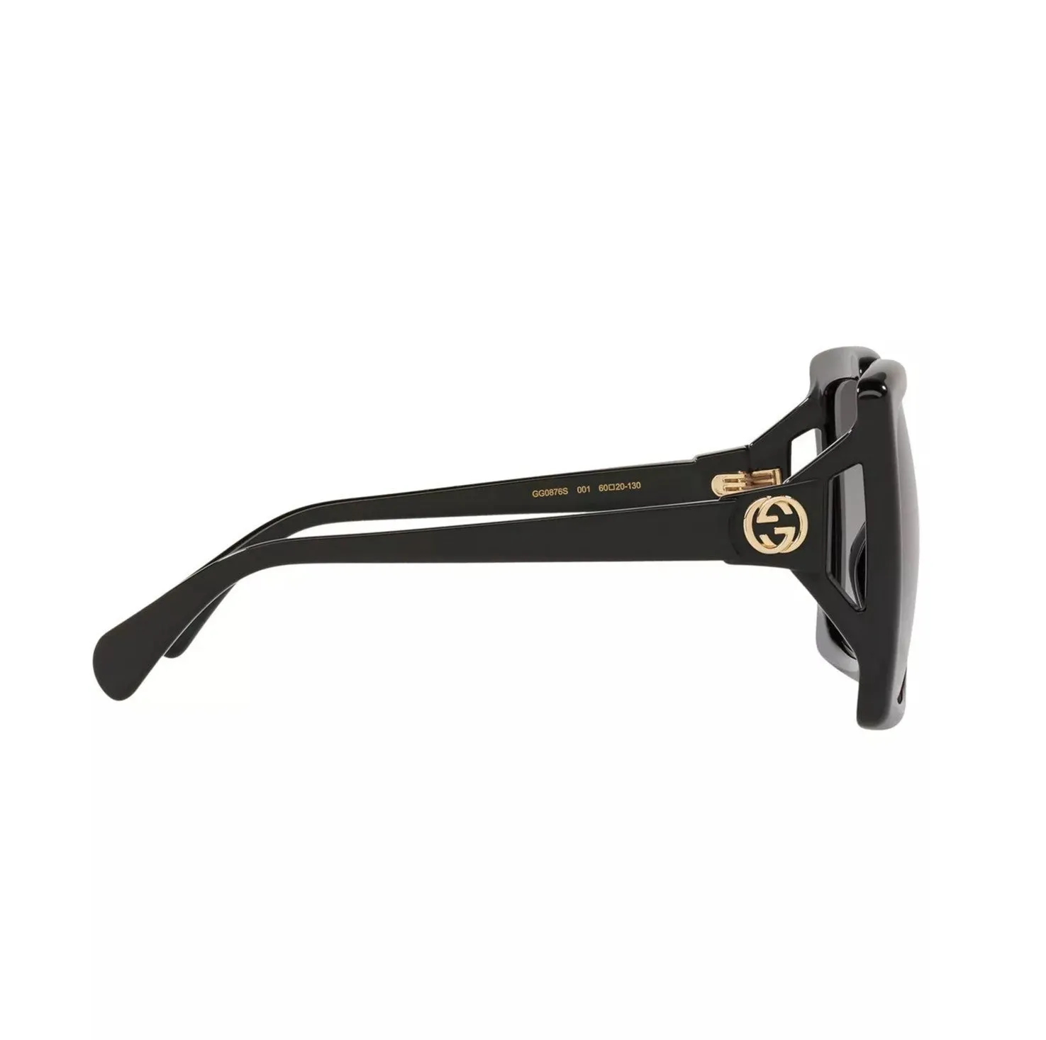 Gucci Oversized Square Sunglasses Black/Grey Gradient 60mm sold by Ruumur product image thumbnail 3
