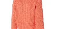 1.STATE Women's Textured Cozy Mock Sweater Orange sold by Ruumur