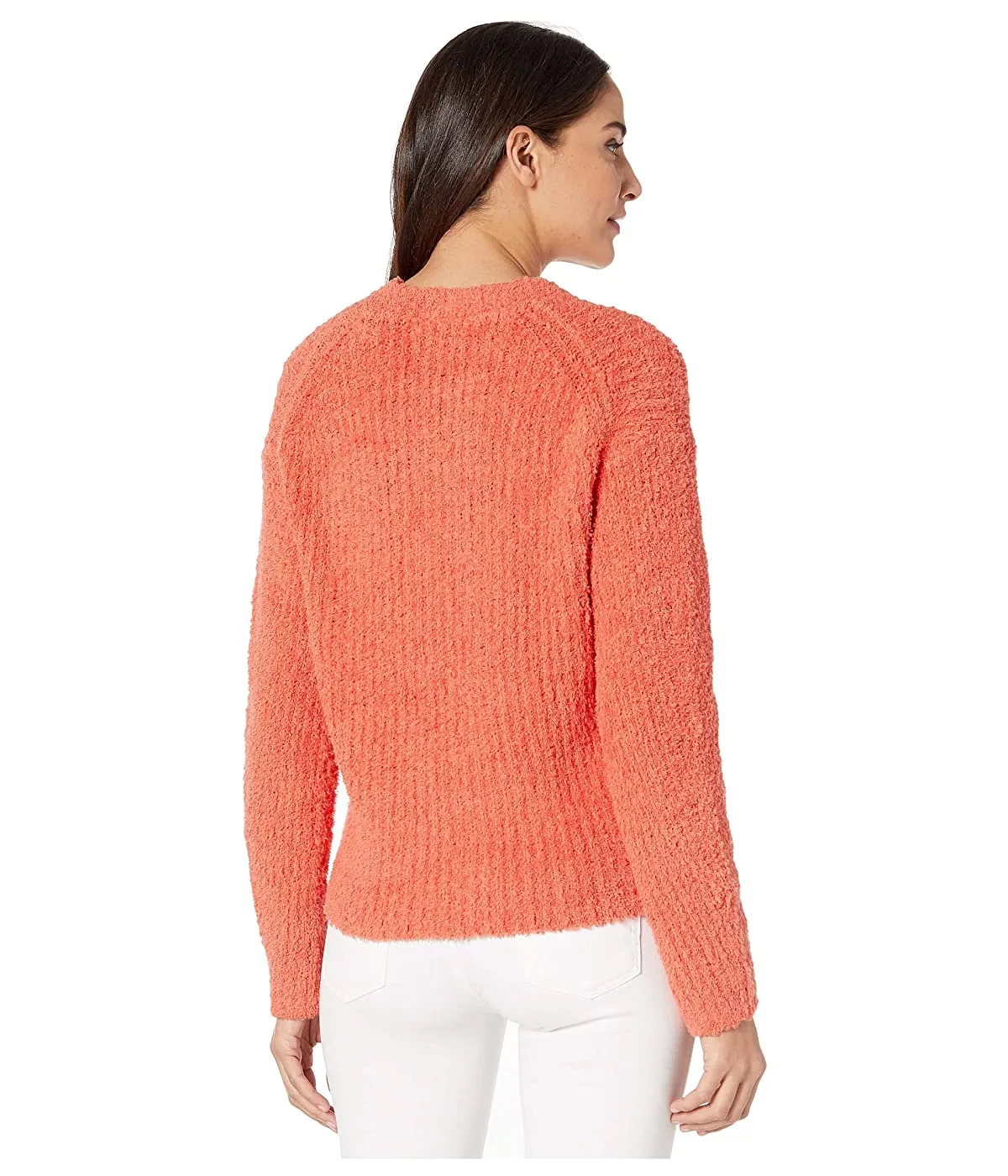 1.STATE Women's Textured Cozy Mock Sweater Orange sold by Ruumur
