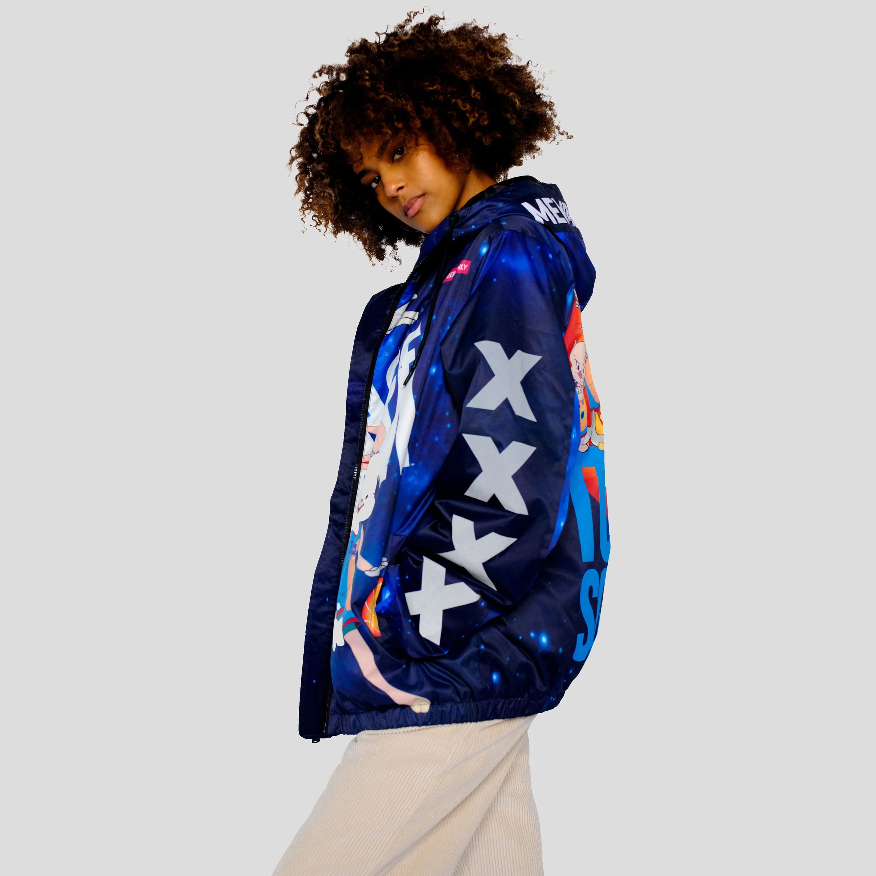 Members Only Women's Space Jam Galaxy Midweight Oversized Jacket sold by Ruumur product image thumbnail 4