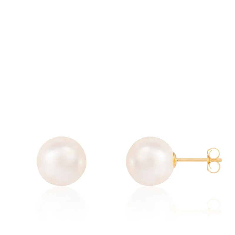 Splendid Pearls 8mm Akoya Stud Earrings sold by Ruumur
