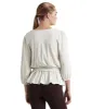 Ralph Lauren Women's Jersey Peplum Blouse White Size Medium sold by Ruumur