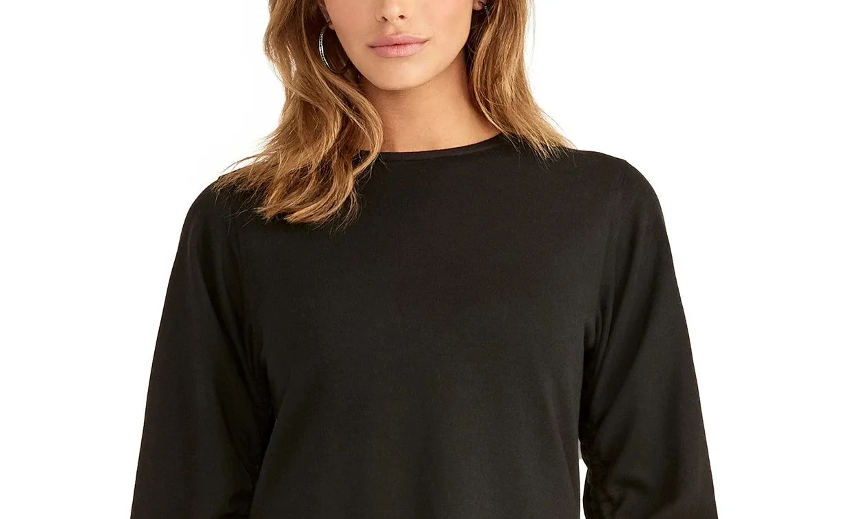Rachel Roy Women's Ruched Sweatshirt Black Size Medium sold by Ruumur product image thumbnail 2