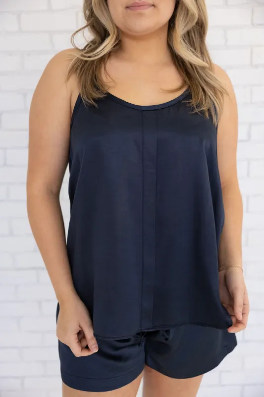 PJ HARLOW BABE SATIN CAMI sold by Ruumur