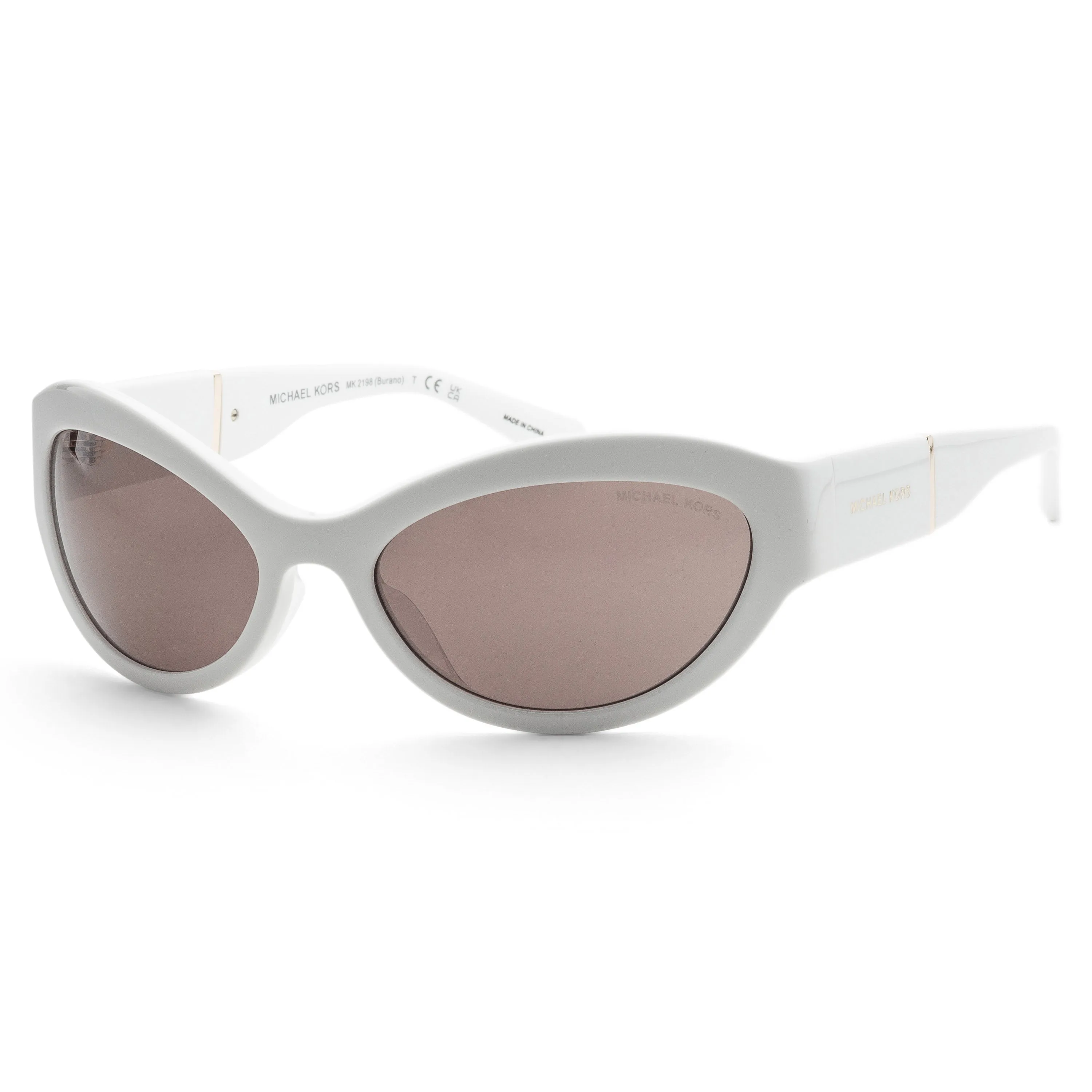 Michael Kors Women's Burano 59mm Optic White Sunglasses MK2198-310073-59 sold by Ruumur