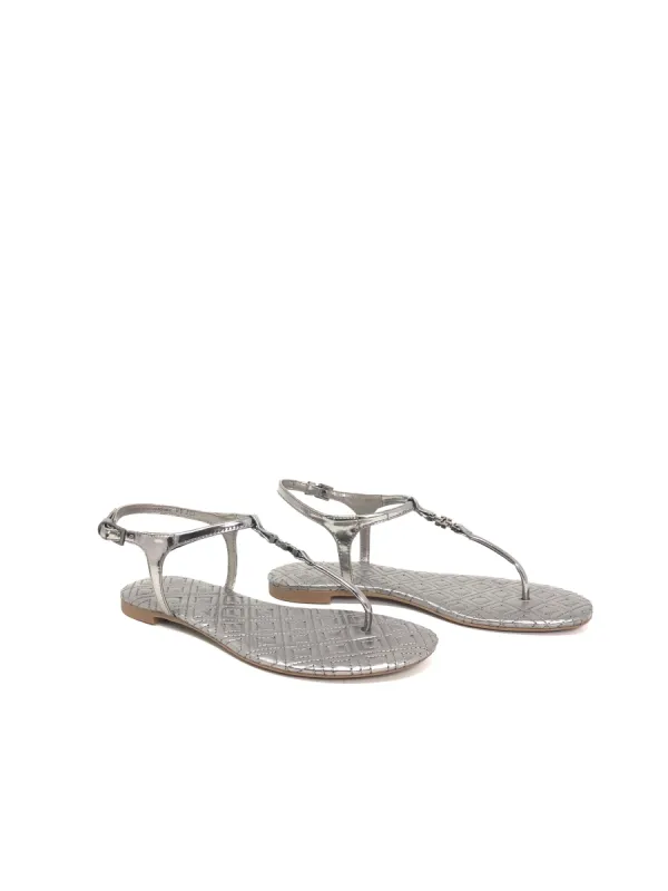 Tory Burch Marion Quilted Sandal Dressy Mirror Metallic sold by Ruumur
