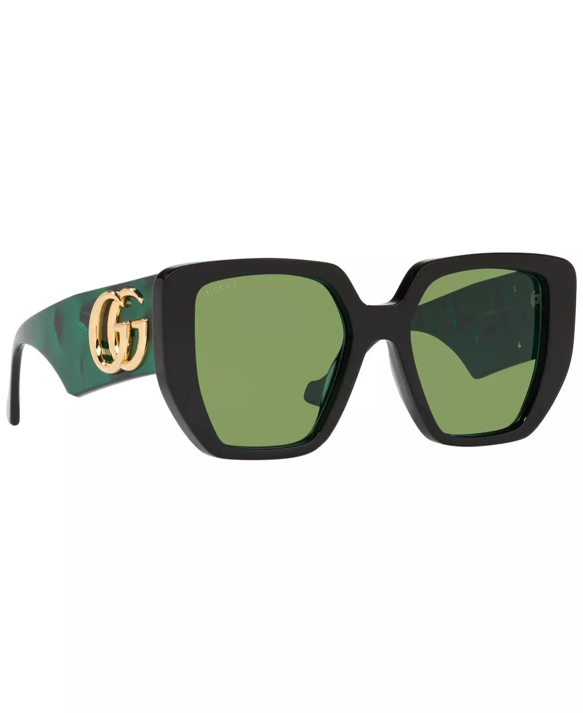 Gucci Geometric Sunglasses Green 54mm sold by Ruumur