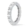 Sterling Silver CZ Eternity Band Ring sold by Ruumur