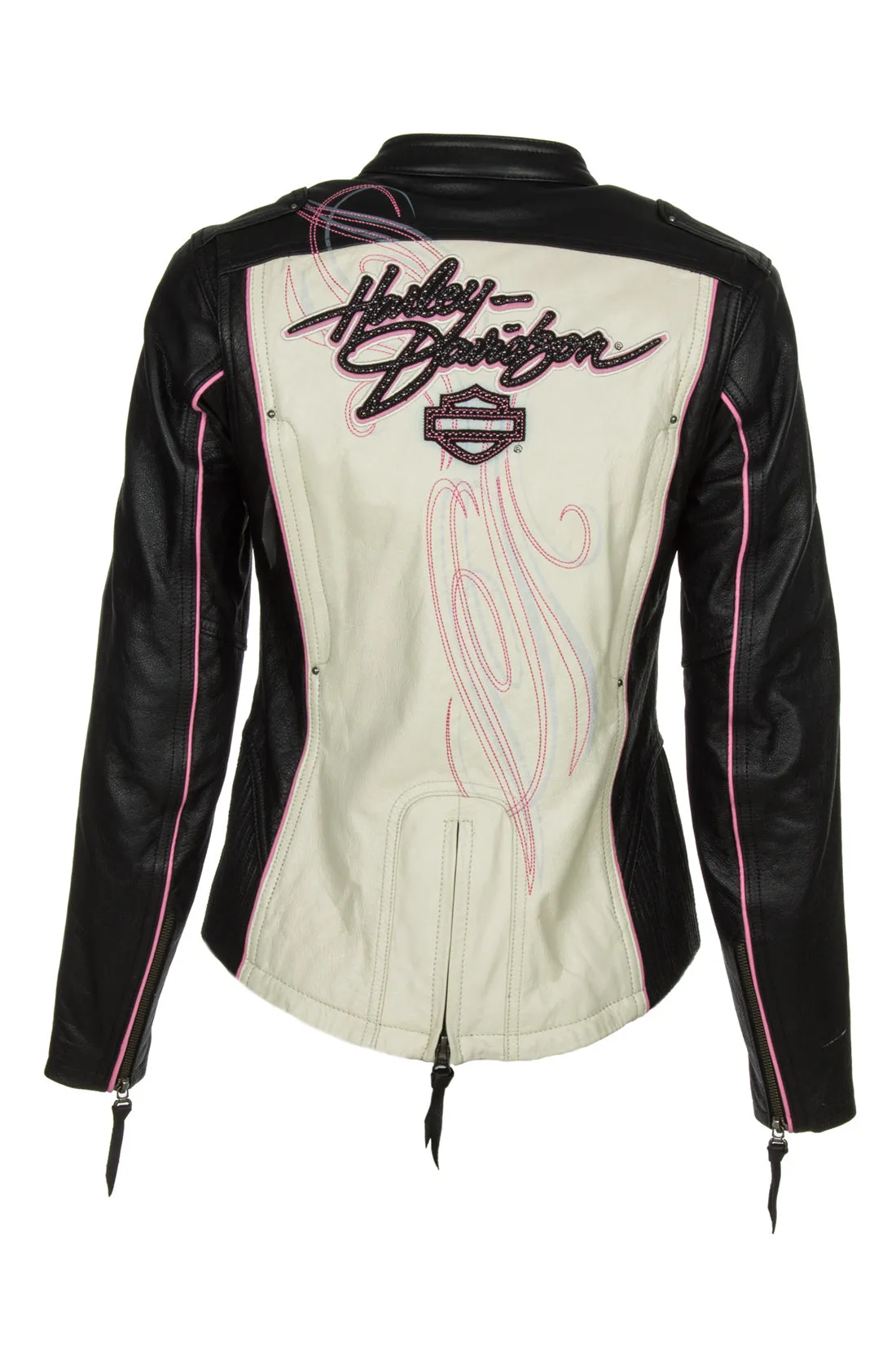 Harley-Davidson Women's Jacket Pink Label Color blocked - Leather - Model 97010-14VW sold by Ruumur product image thumbnail 4
